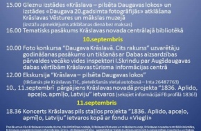 Eiropas kultūras mantojuma dienu pasākumi